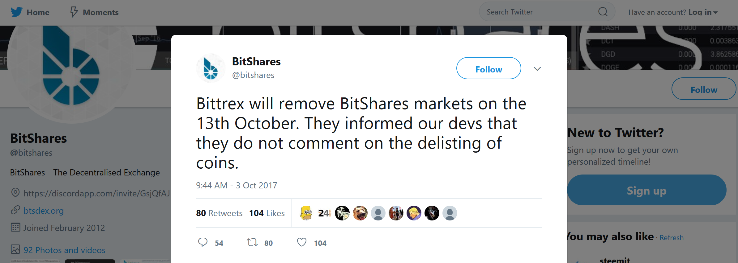 How to transfer Bitshares off of Bittrex — Steemkr